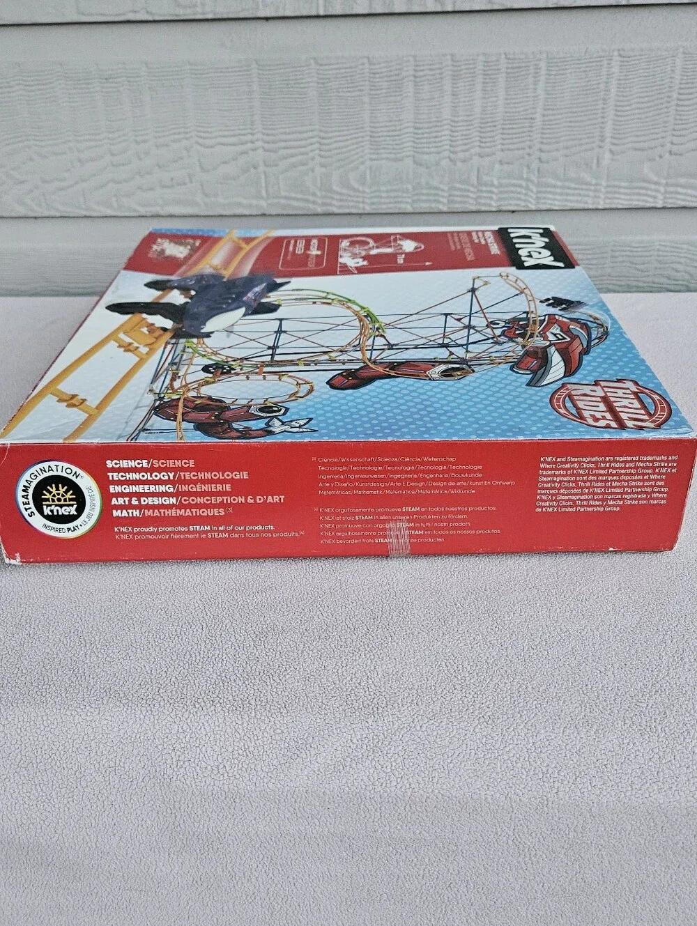 K'NEX Mecha Strike Thrill Rides Roller Coaster Building Set 577pcs
